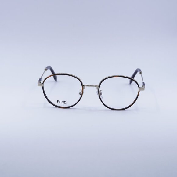 Fendi FE50052U 032 Eyeglasses Havana/Gold 51mm Round Frame - Picture 3 of 10